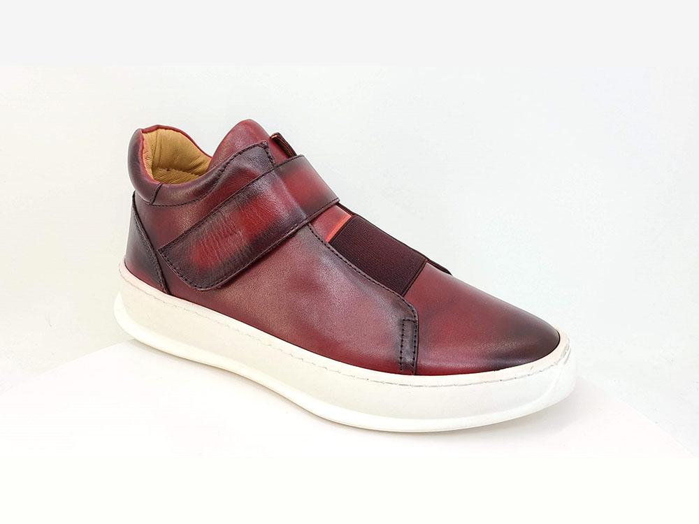 Mid Top Leather Sneaker